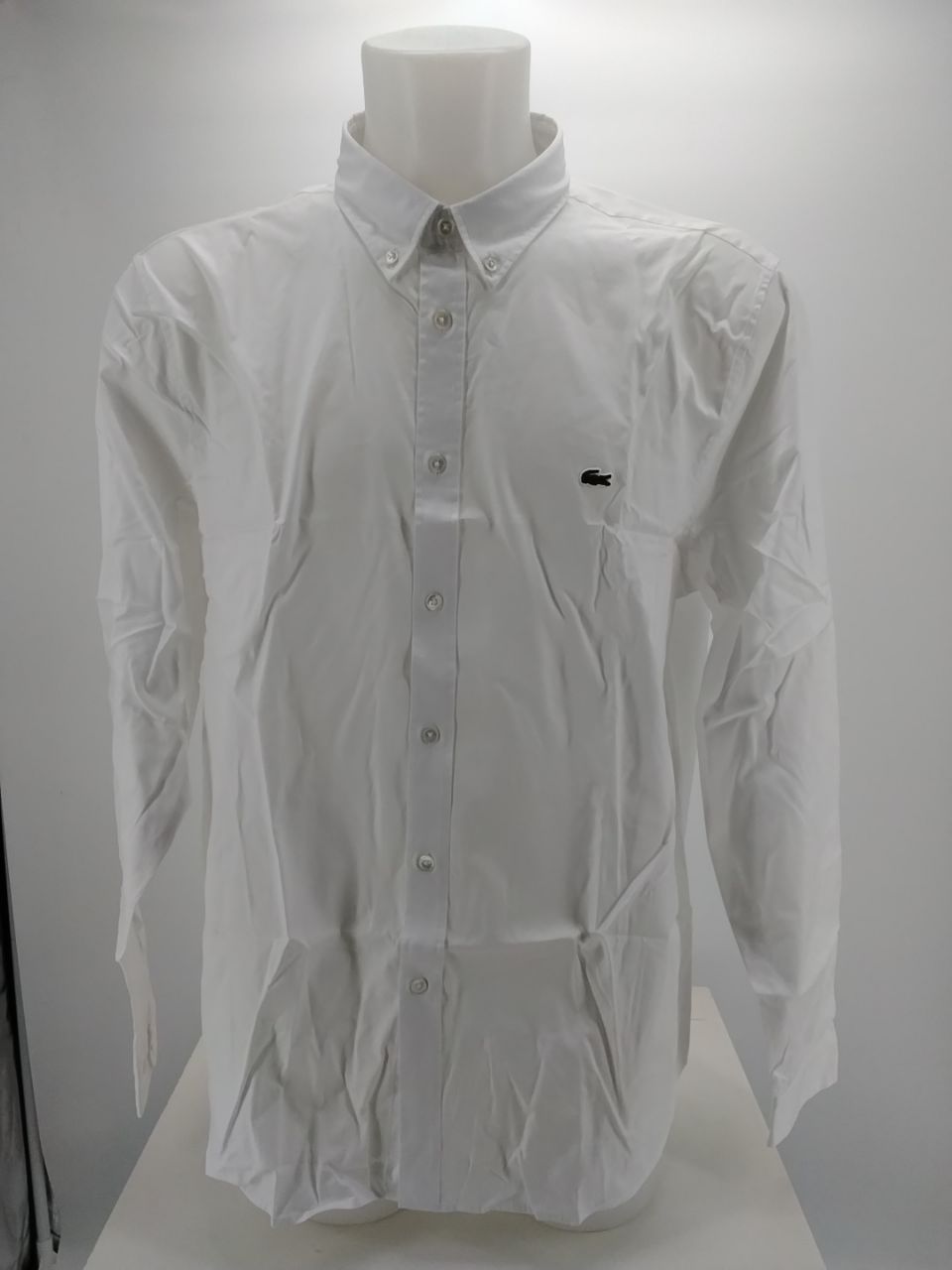 Camicia uomo Lacoste bianca in cotone