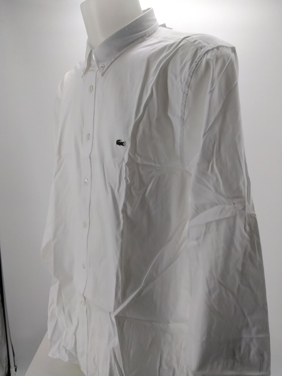 Camicia uomo Lacoste bianca in cotone