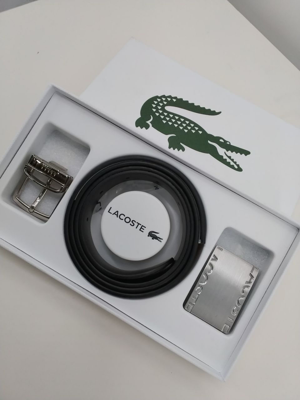 Cintura Lacoste Nera