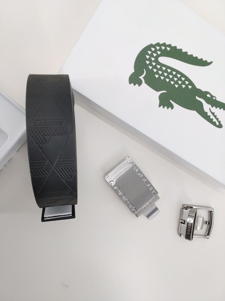 Cintura Lacoste Nera