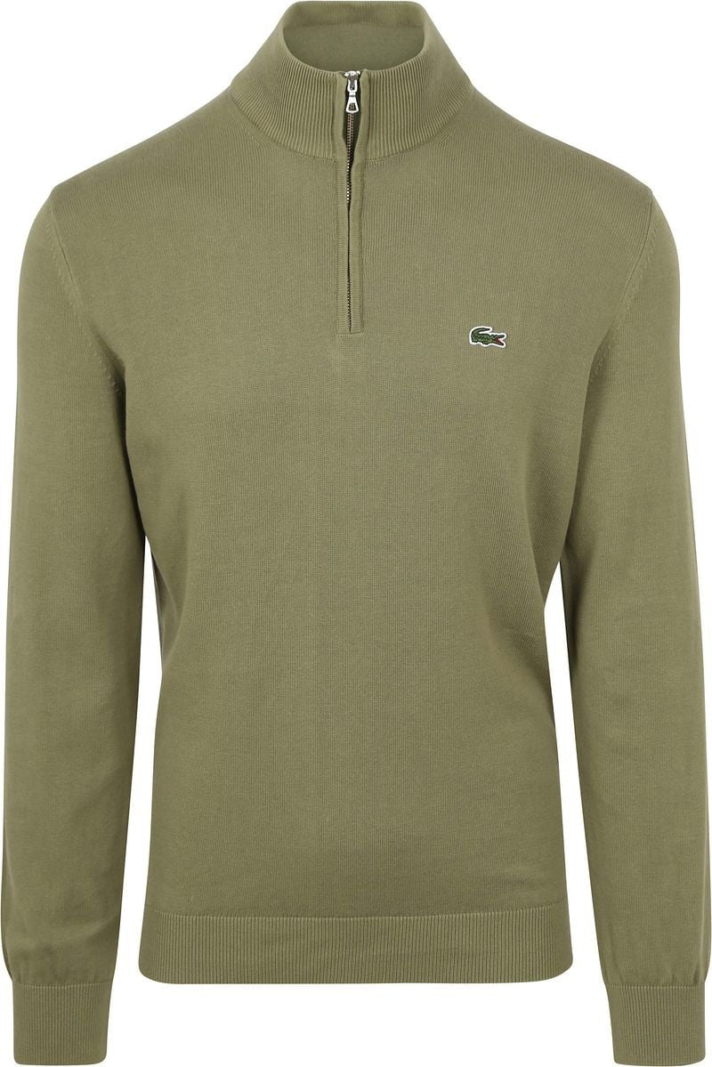 Maglione Uomo Lacoste Verde con Zip