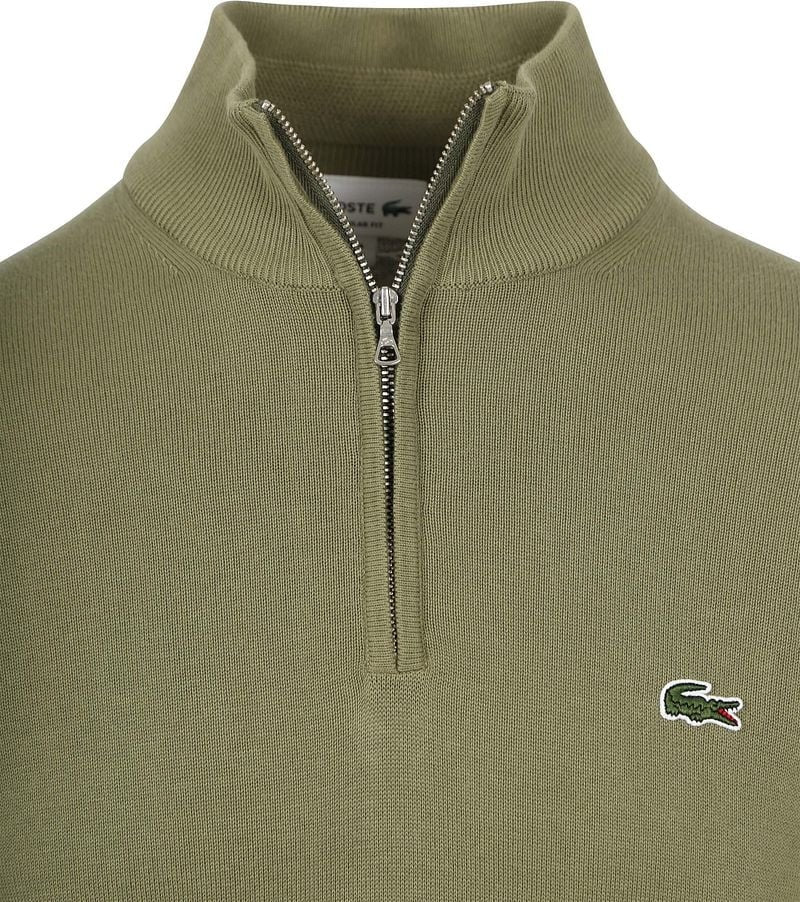Maglione Uomo Lacoste Verde con Zip