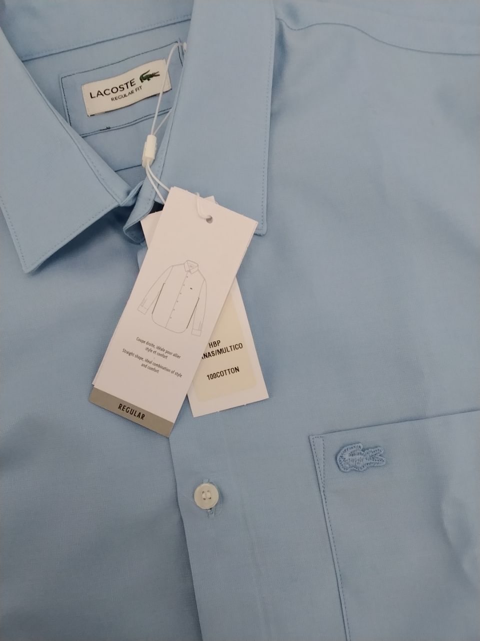 Camicia uomo Lacoste manica corta
