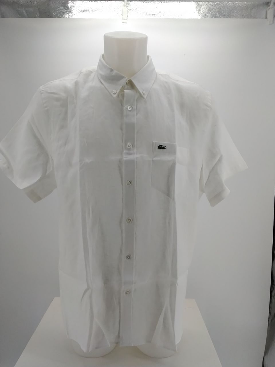 Camicia uomo Lacoste in lino manica corta