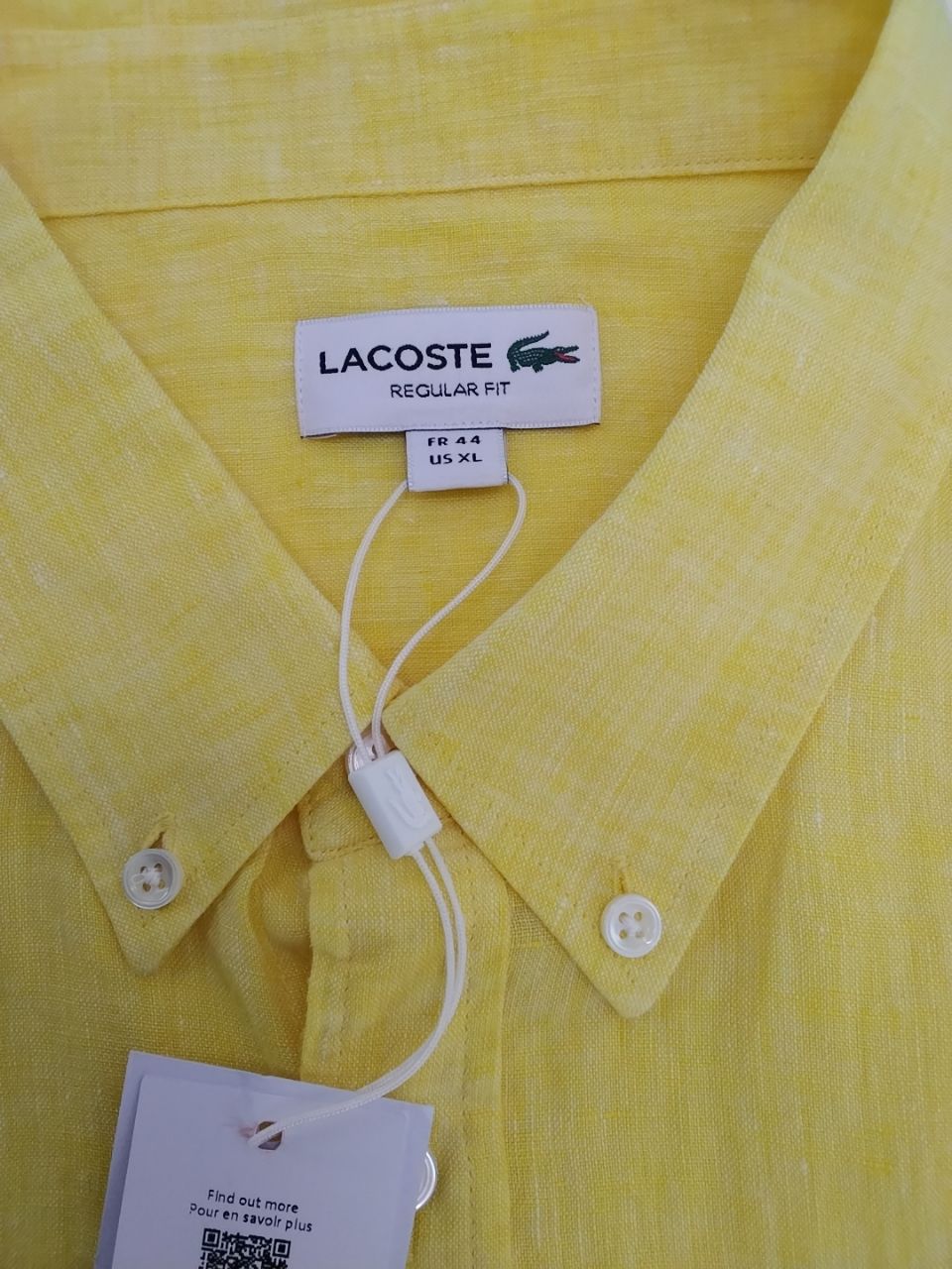 Camicia uomo Lacoste 100% lino