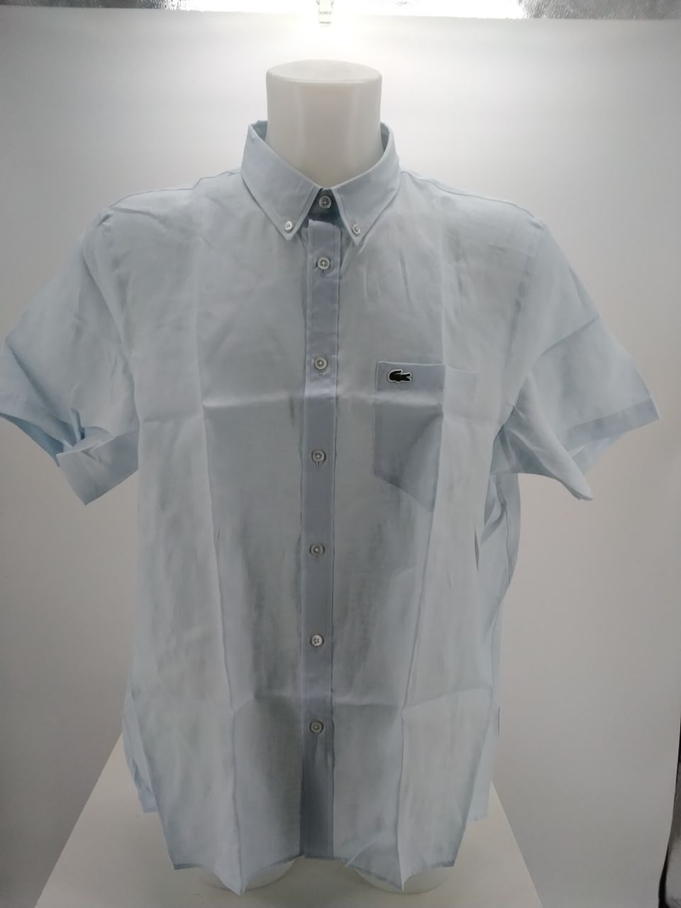 Camicia uomo Lacoste in lino manica corta