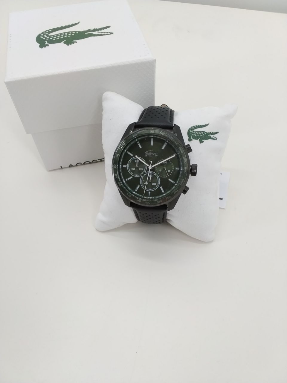 Orologio Cronografo Uomo Lacoste Verde e Nero
