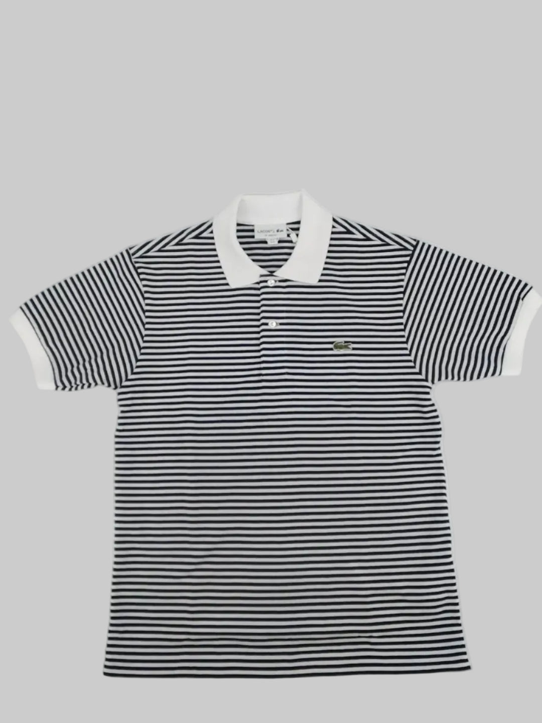 Polo Lacoste  Classic fit Righe bianco blu