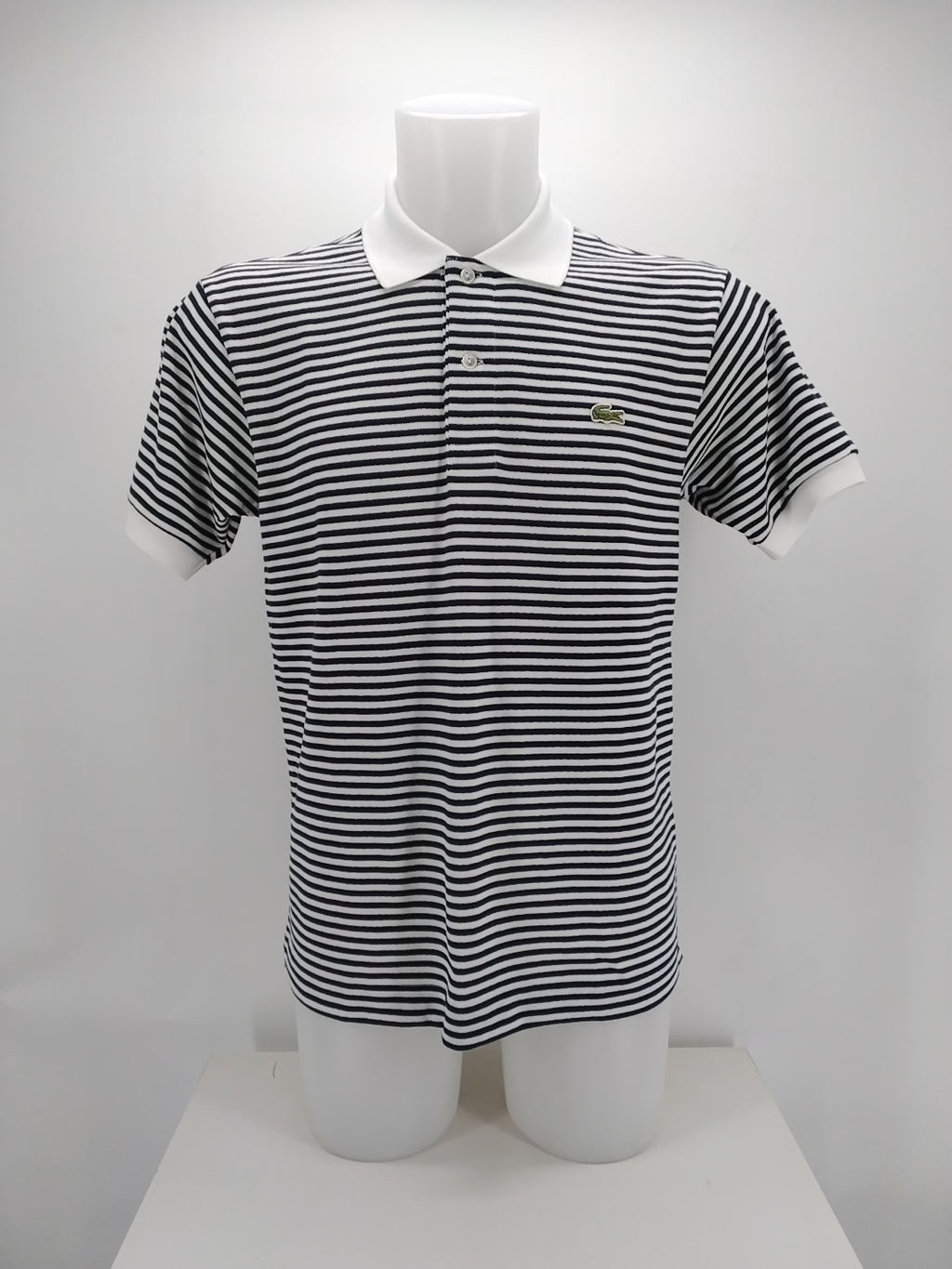 Polo Lacoste  Classic fit Righe bianco blu