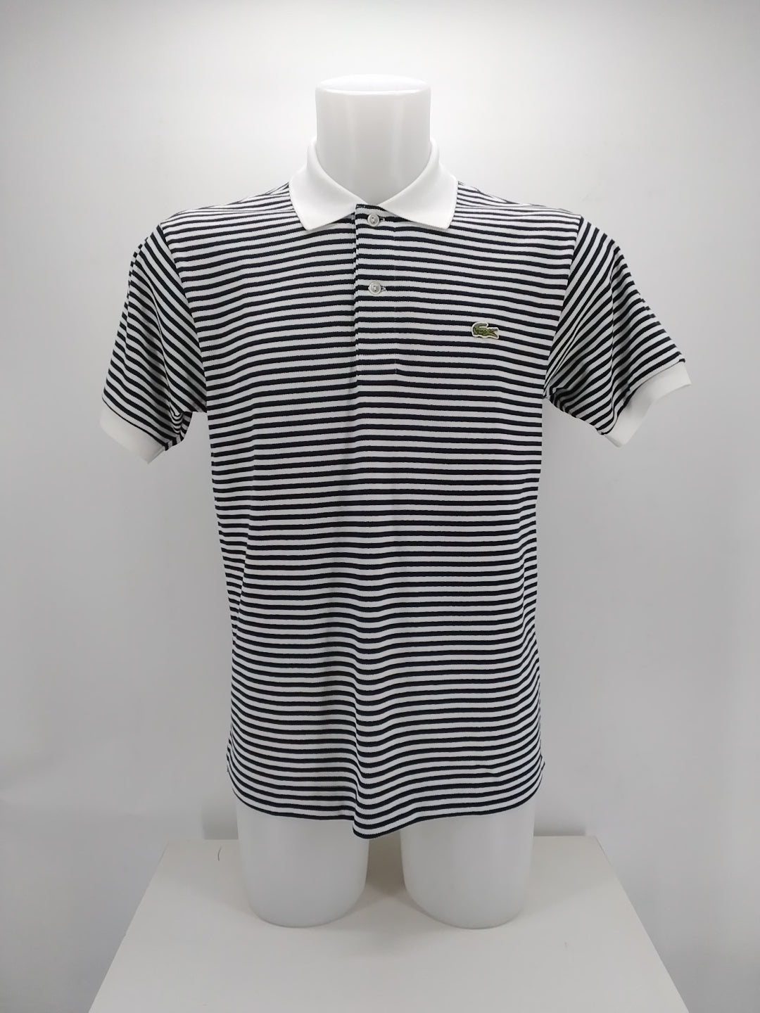 Polo Lacoste Regular fit Righe bianco blu