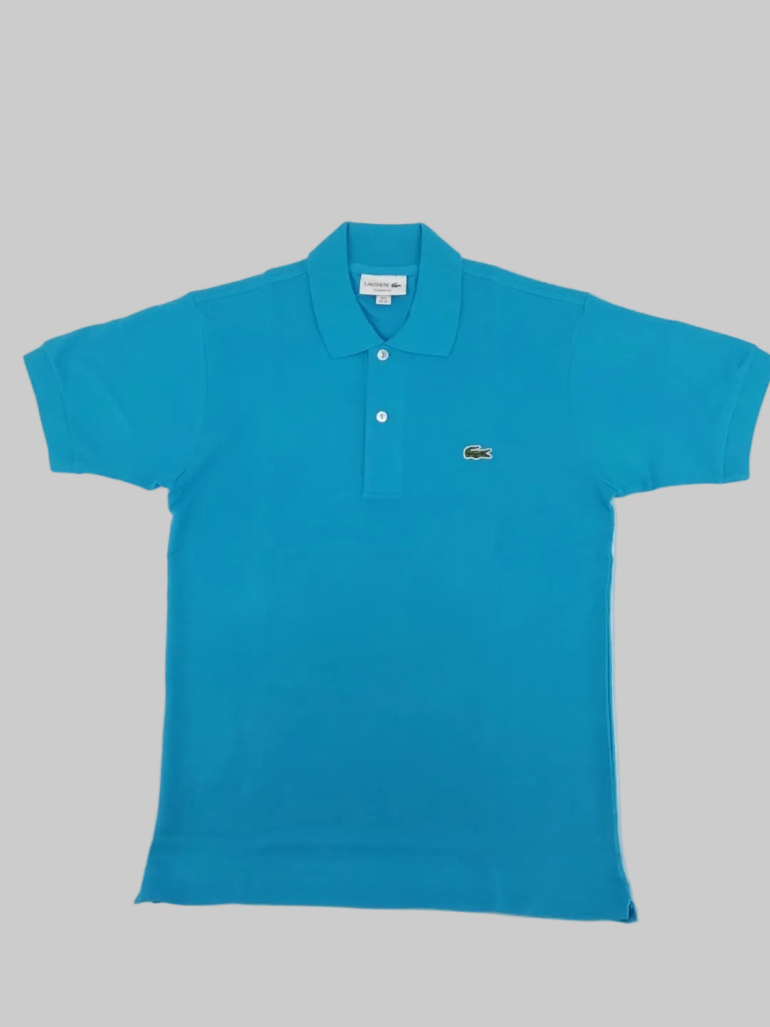 Polo Lacoste  Classic fit Blu turchese